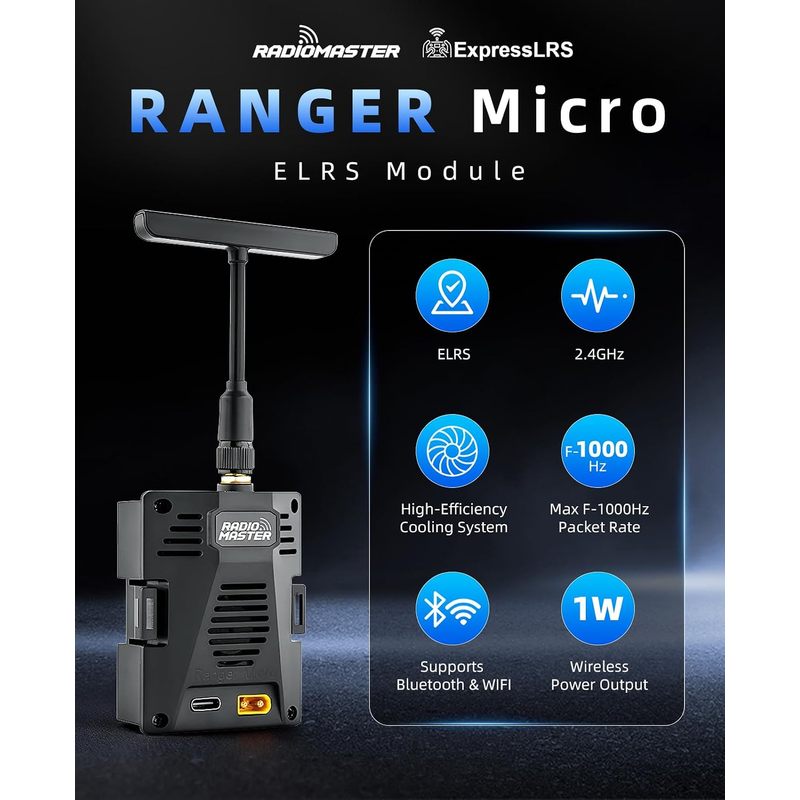 Modulo RadioMaster Ranger Micr - Radiomaster Ranger 2.4Ghz Elrs Module recensione e prezzo