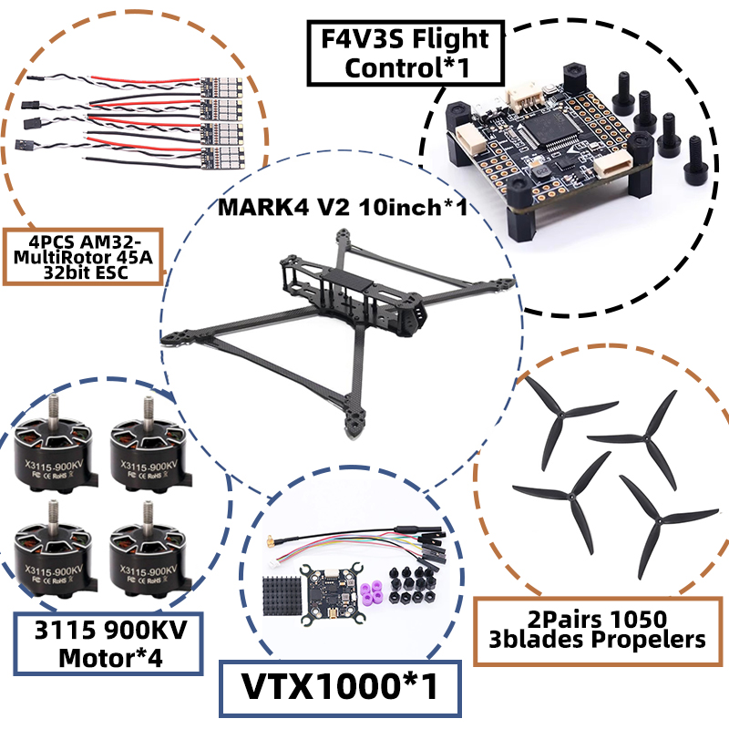 MARK4 V2 Drone FPV da 10 Polli - Radiomaster Ranger 2.4Ghz Elrs Module recensione e prezzo